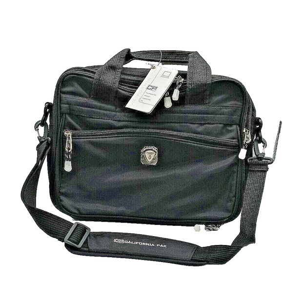 Calpak Carry On Bag California Pak Black Shoulder Strap Laptop NWT - Picture 1 of 12